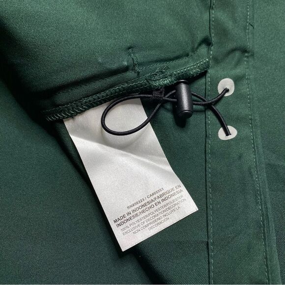 Nike Oakland A’s Green and Gold Windbreaker Jacket with High Collar - Picture 10 of 13